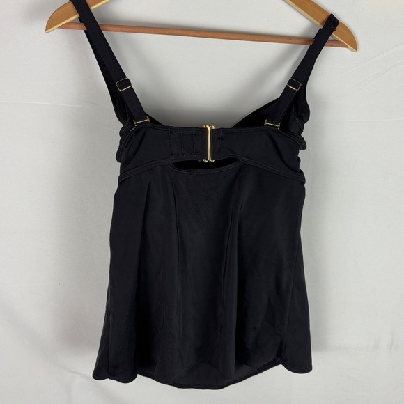Soma Women Swim Tankini Top 34DD Bra Cup Black Underwire Adjustable straps - Picture 4 of 11
